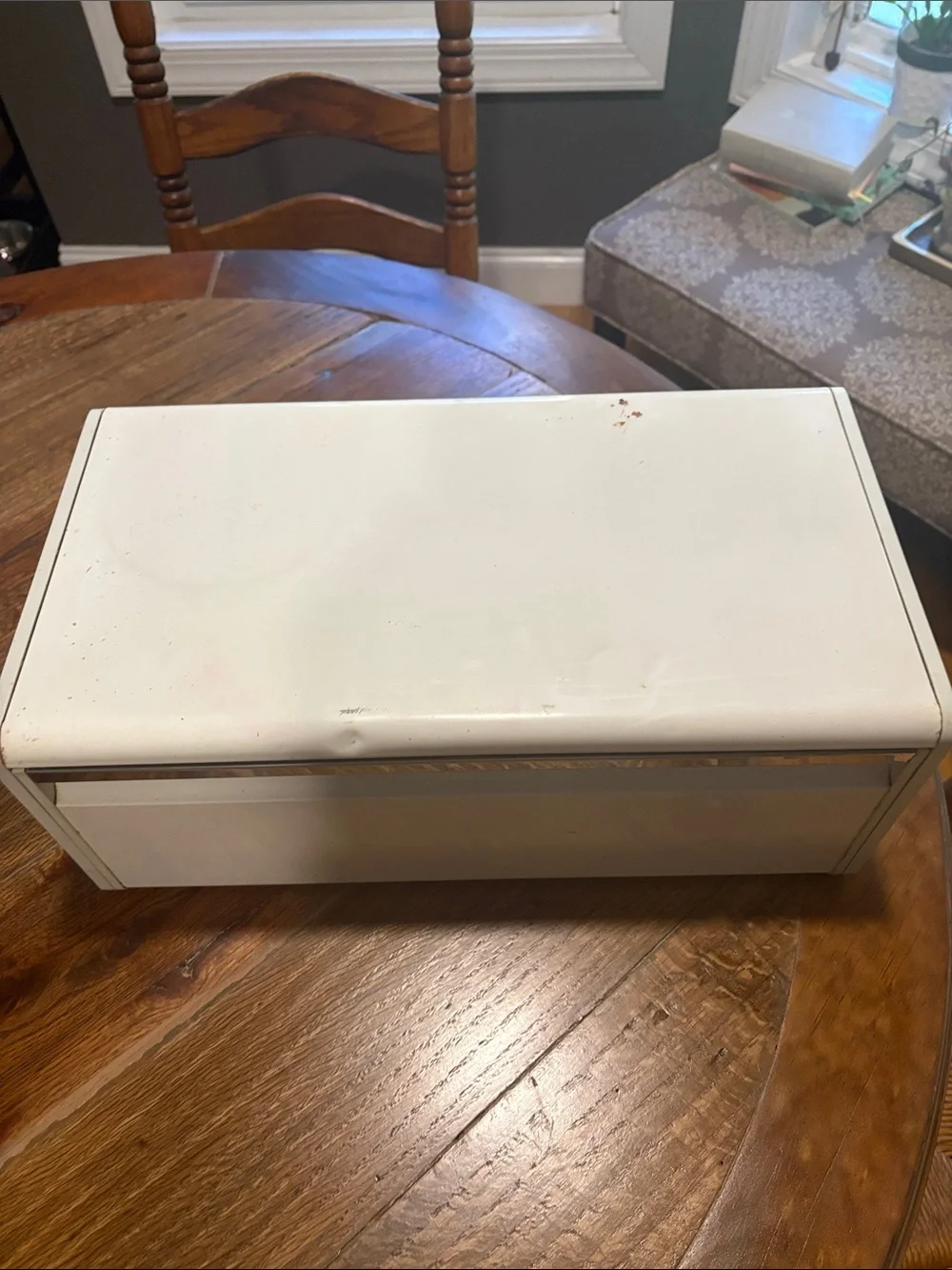 Brabantia Vintage White Metal Bread Box